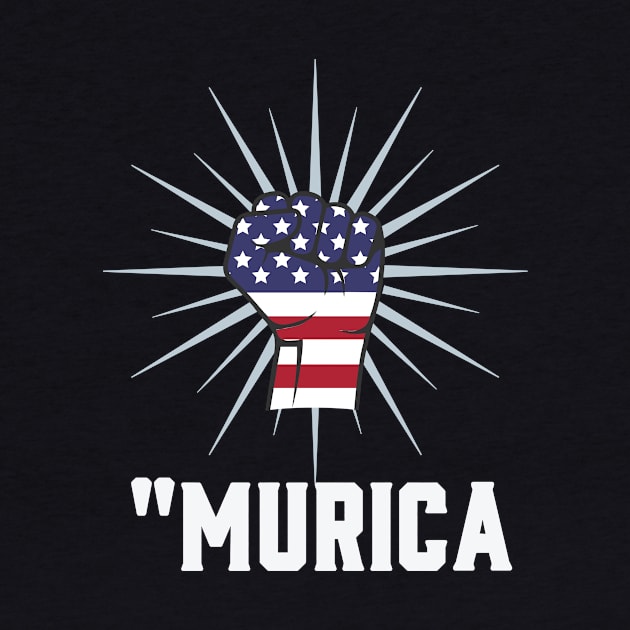 4th Of July: "Murica Shirt by BeefyDsTees